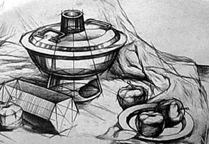 干货 | 结构素描静物默画的表现