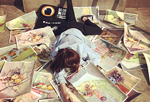 笑笑美术生式摔倒