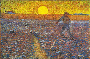 郑州画室_【名画欣赏】米勒《播种者》