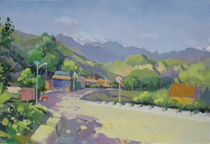 色彩风景画写生中怎么塑造山体