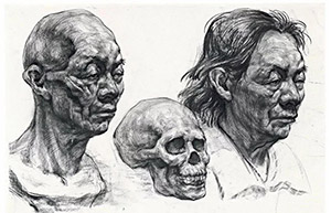 广美基础部人物素描留校作品