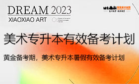 黄金备考期，美术专升本暑假有效备考计划