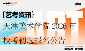 天津美术学院2026年艺术类本科校考初选报名公告