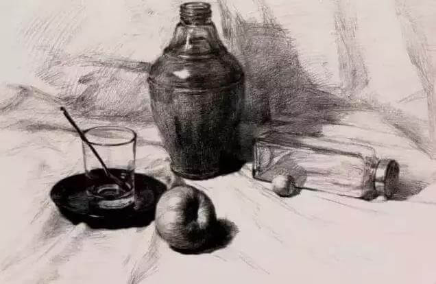 郑州画室_素描静物中的玻璃器皿
