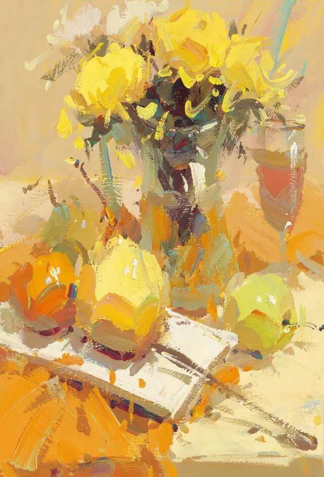 郑州画室_色彩绘画菊花 郑州画室_色彩绘画菊花