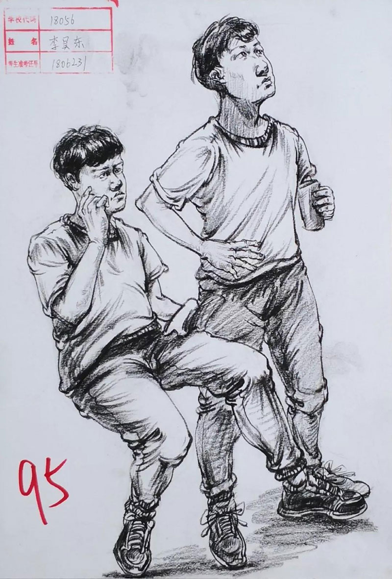 2019届安徽省模拟联考速写高分卷