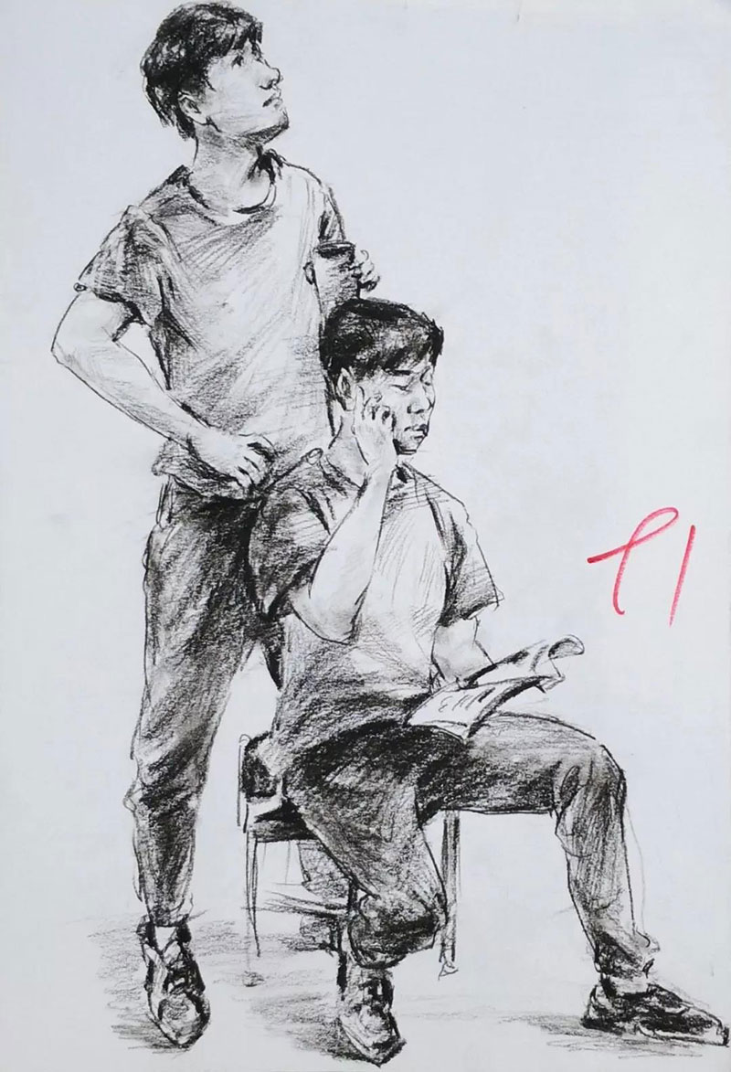 2019届安徽省模拟联考速写高分卷