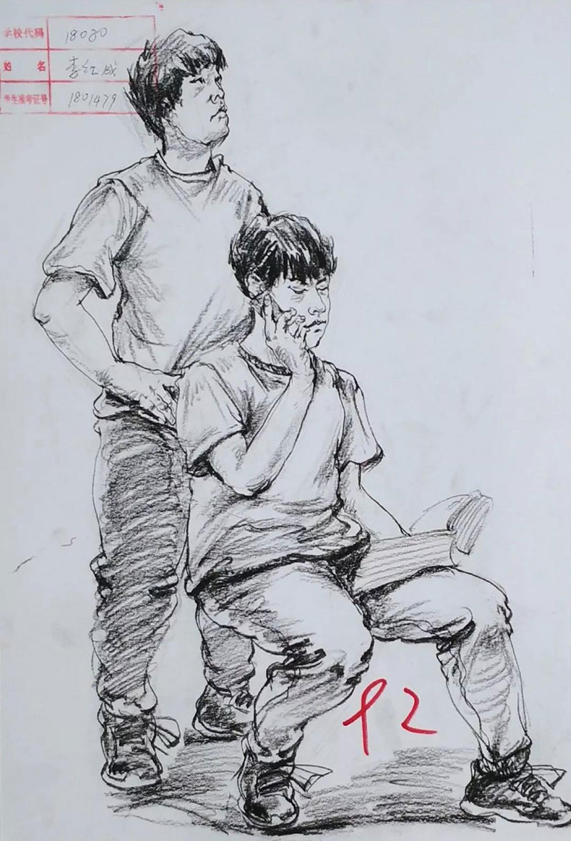 2019届安徽省模拟联考速写高分卷