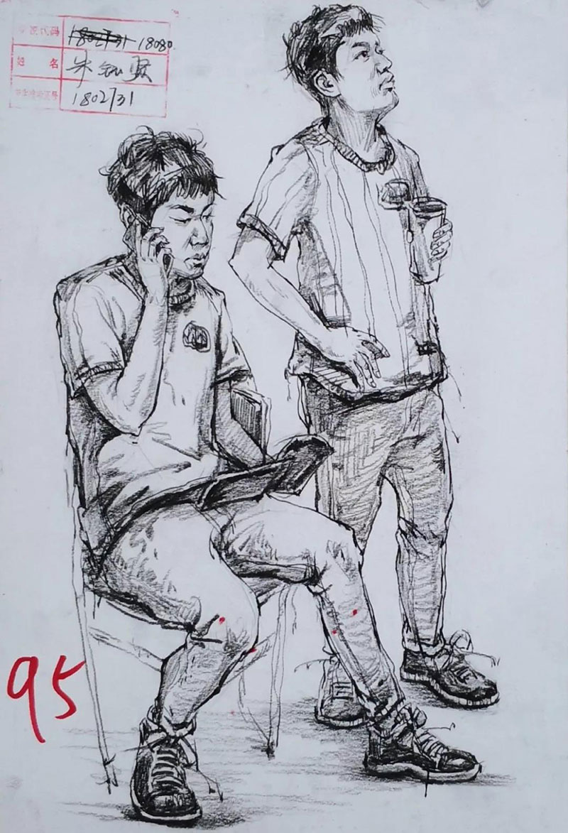 2019届安徽省模拟联考速写高分卷