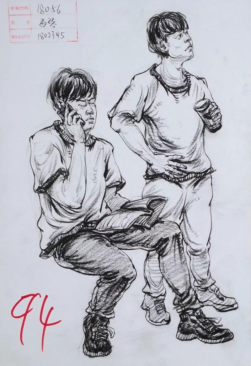 2019届安徽省模拟联考速写高分卷