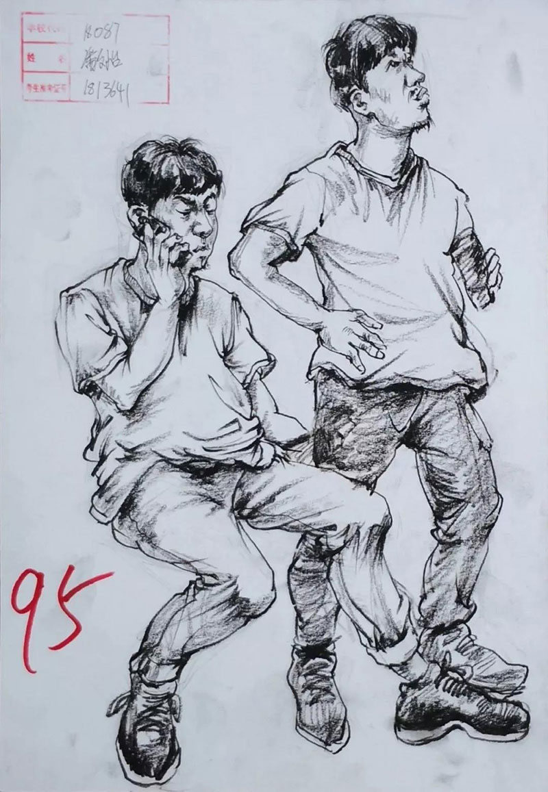 2019届安徽省模拟联考速写高分卷