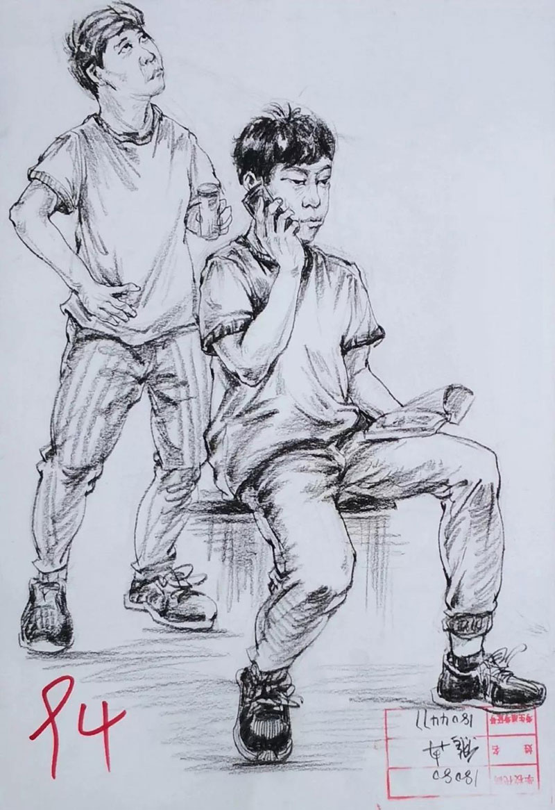 2019届安徽省模拟联考速写高分卷