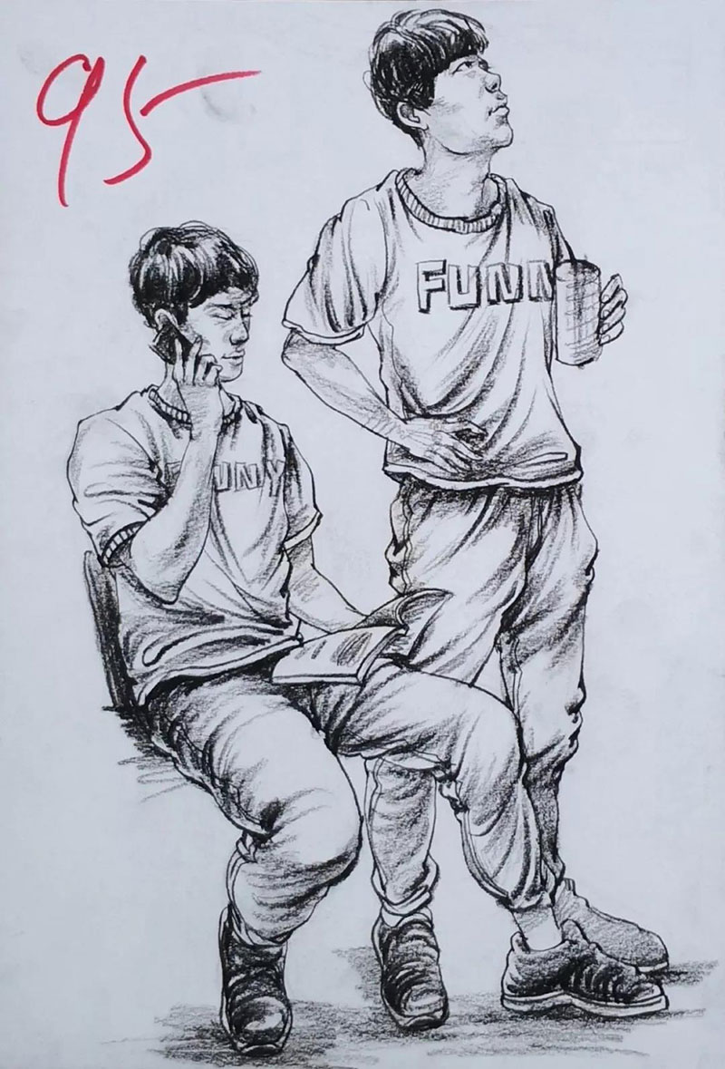 2019届安徽省模拟联考速写高分卷