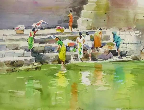 河南画室丨水彩画家普拉塔普作品 河南画室丨水彩画家普拉塔普作品
