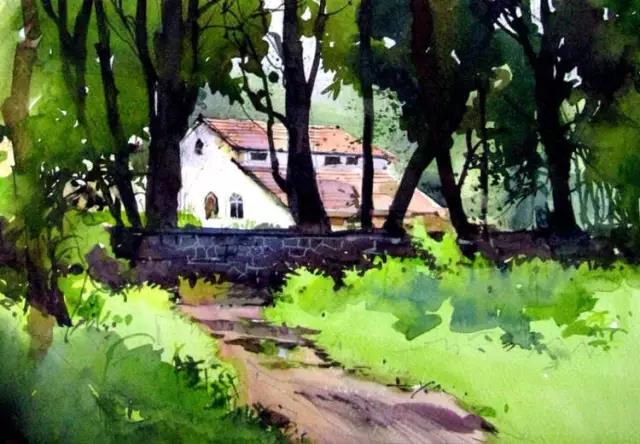 河南画室丨水彩画家普拉塔普作品 河南画室丨水彩画家普拉塔普作品