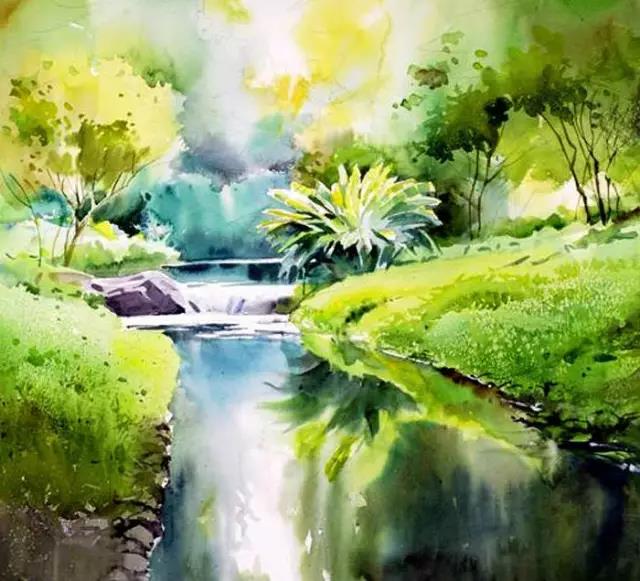 水彩画家普拉塔普作品 水彩画家普拉塔普作品