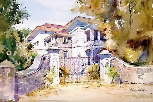 郑州画室水彩画家普拉塔普作品 郑州画室水彩画家普拉塔普作品