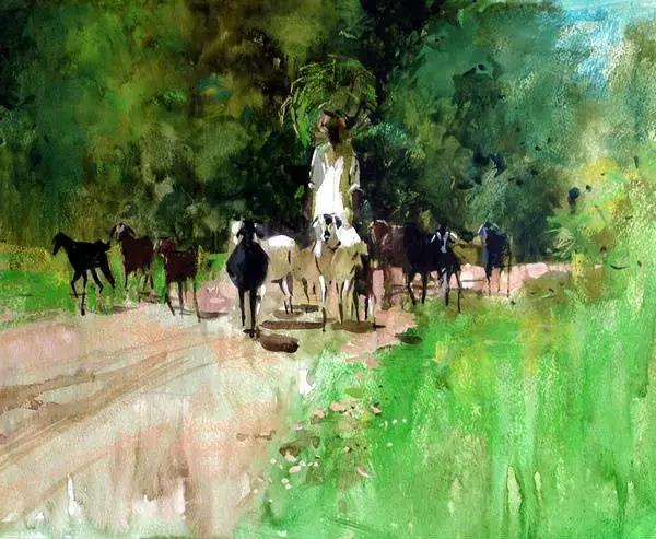 水彩画家普拉塔普作品 水彩画家普拉塔普作品