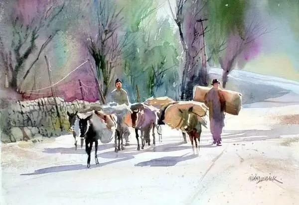 水彩画家普拉塔普作品 水彩画家普拉塔普作品