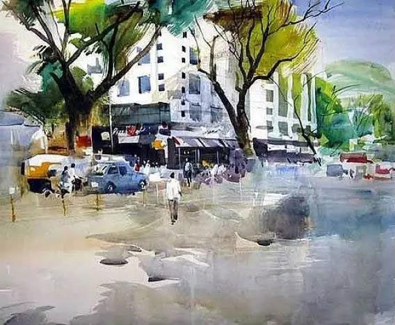 水彩画家普拉塔普作品 水彩画家普拉塔普作品