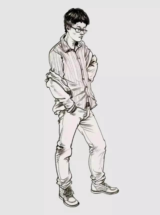 速写抓住脸部细节 速写抓住脸部细节