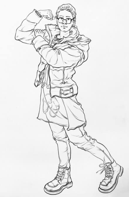 人体速写临摹素材