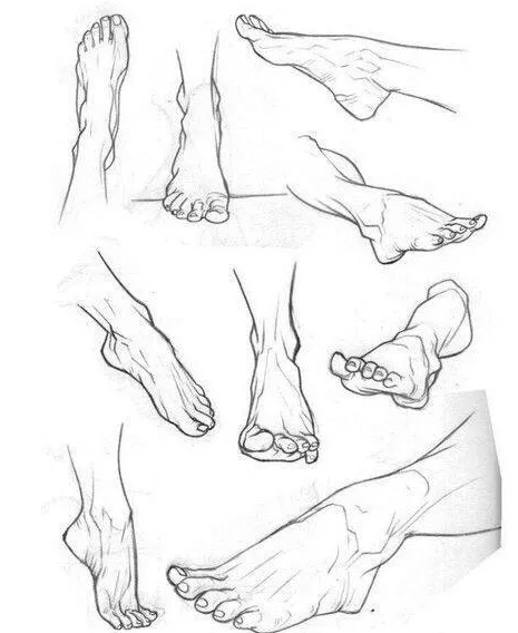 河南画室速写脚部