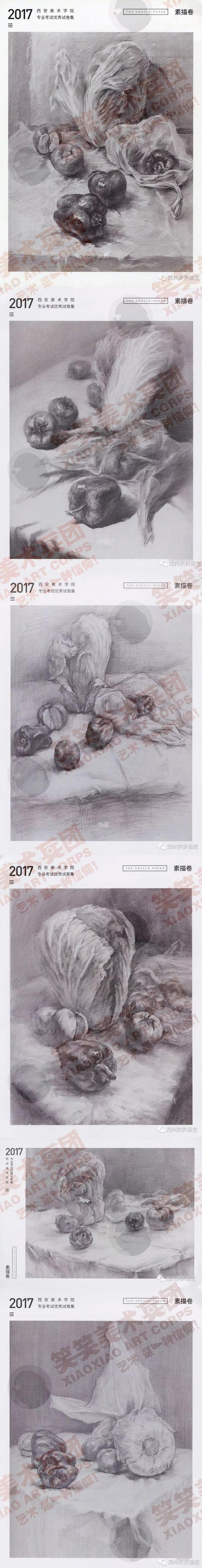 西安美术学院素描高分卷 西安美术学院素描高分卷