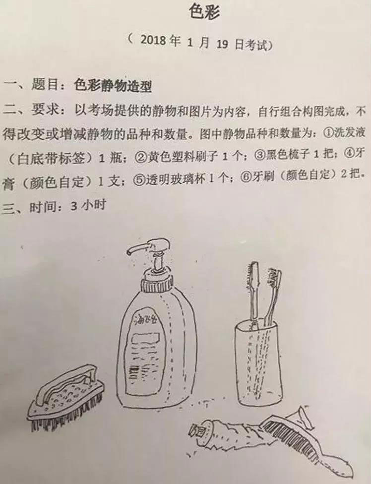 色彩考题 色彩静物造型 色彩考题 色彩静物造型