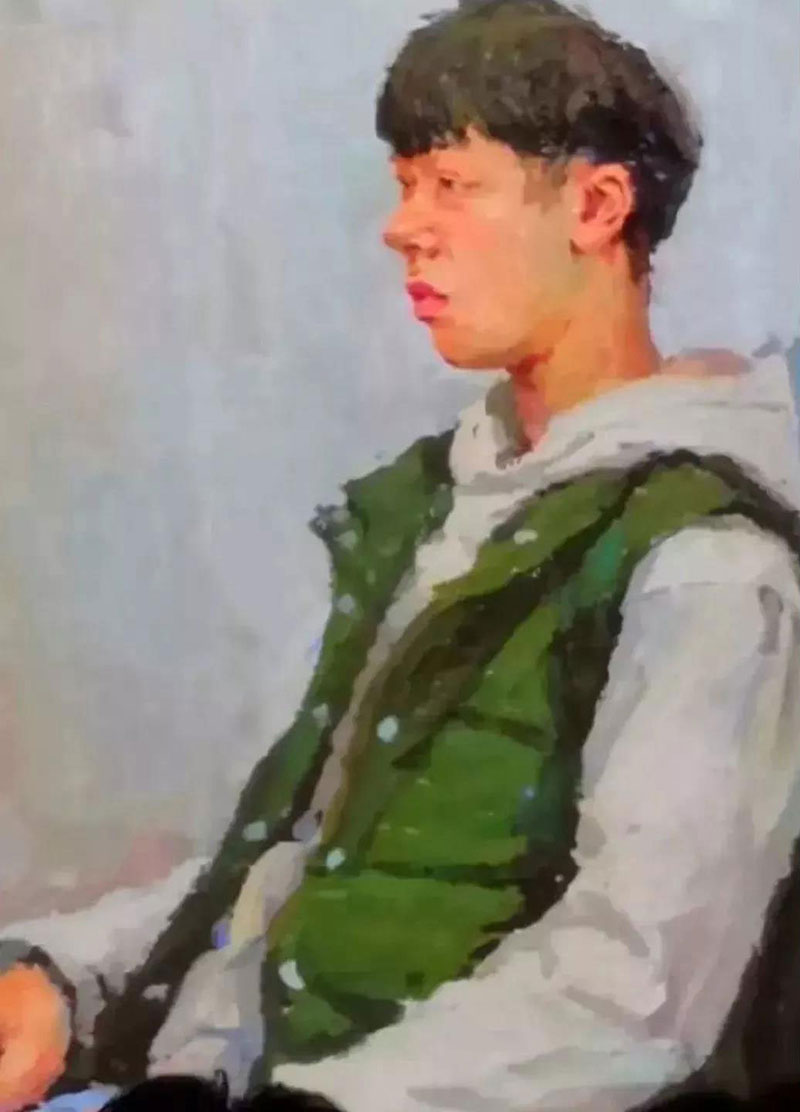 央美色彩半身带手作品