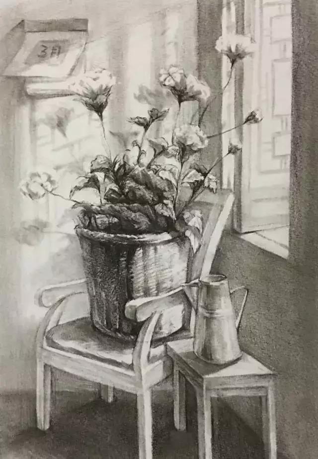 清华美院设计素描作品2