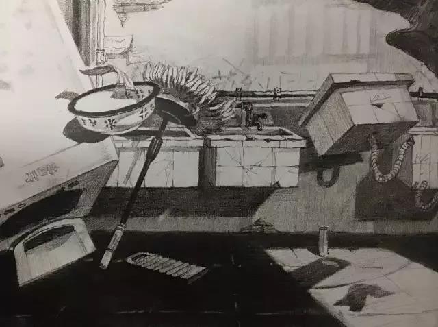 清华美院素描高分试卷38