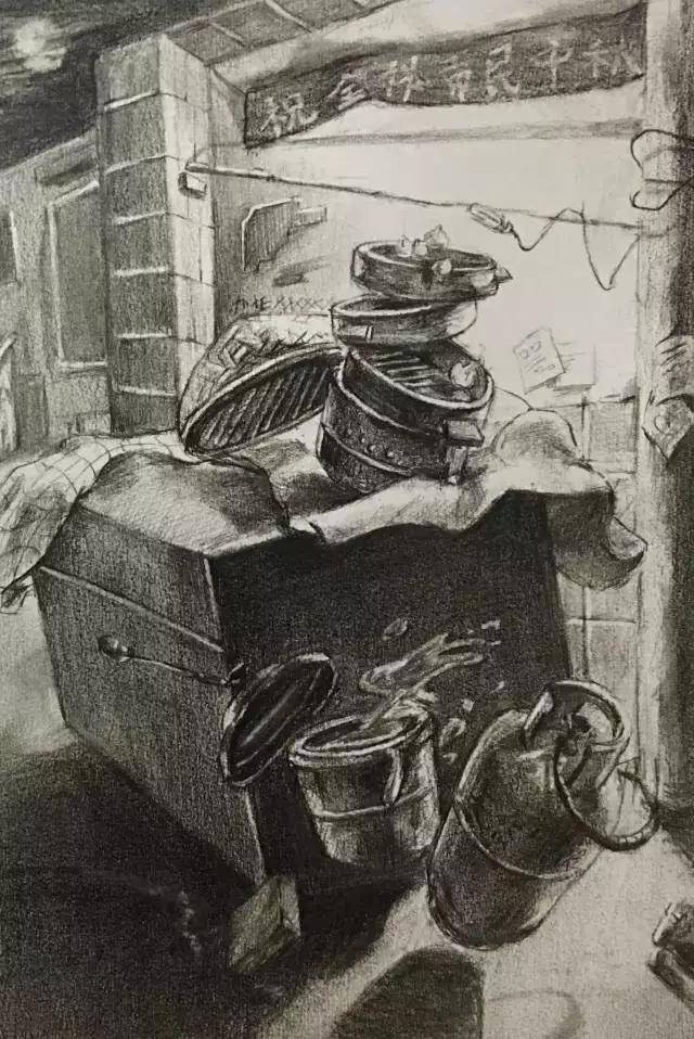 清华美院素描高分试卷39