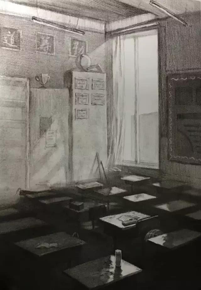 清华美院设计素描高分卷22