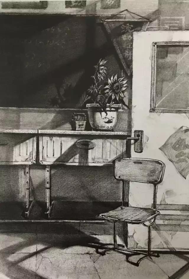 清华美院设计素描高分卷30