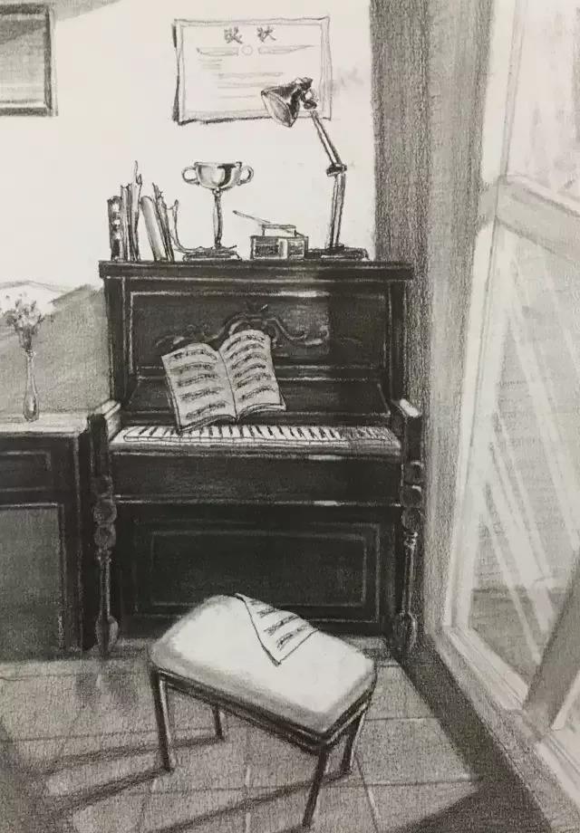 清华美院设计素描高分卷23