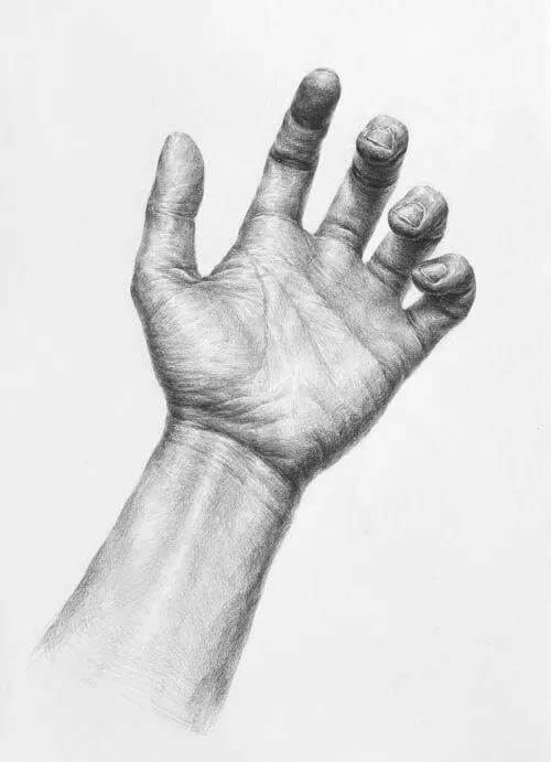 郑州画室排名-素描手的质感 郑州画室排名-素描手的质感