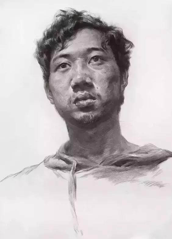 河南画室素描黑白灰 体积 空间