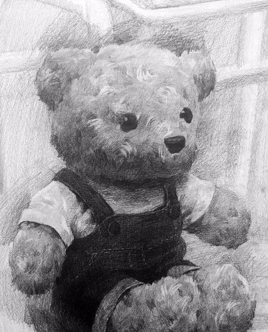 素描毛绒玩具步骤 素描毛绒玩具步骤