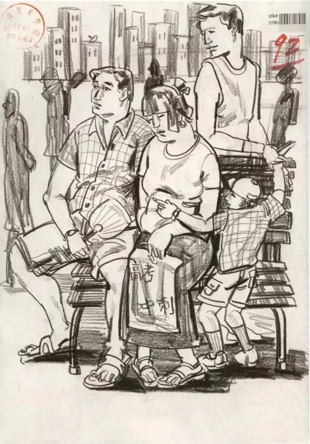 郑州画室_四川美术学院速写高分卷讲解 郑州画室_四川美术学院速写高分卷讲解