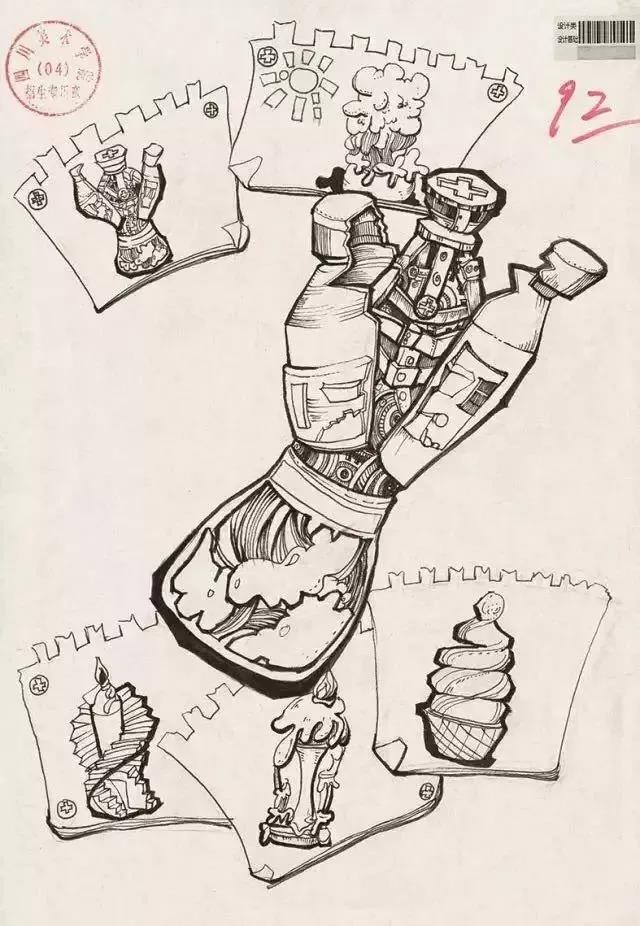 郑州画室_四川美术学院设计高分卷讲解