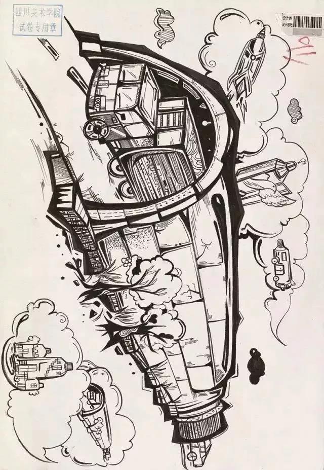 郑州画室_四川美术学院设计高分卷讲解