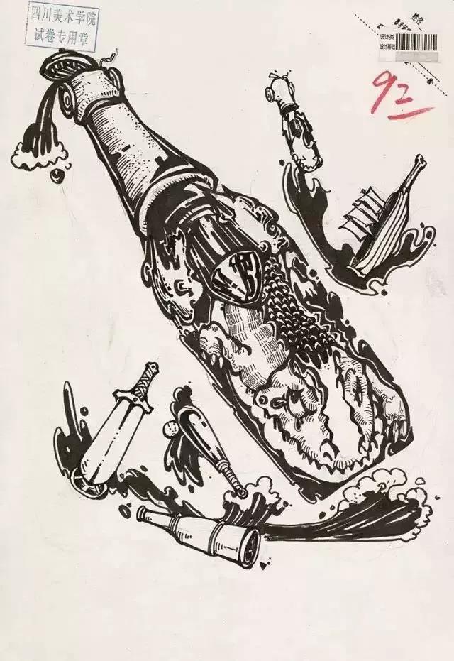 郑州画室_四川美术学院设计高分卷讲解