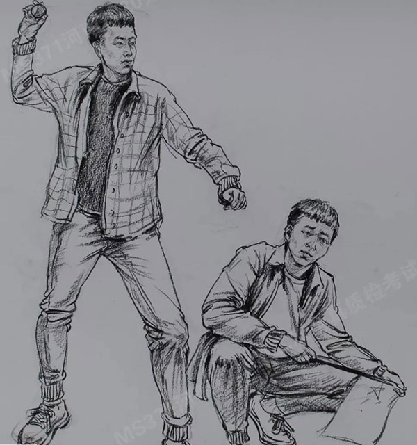 2020届河南美术二测速写篇