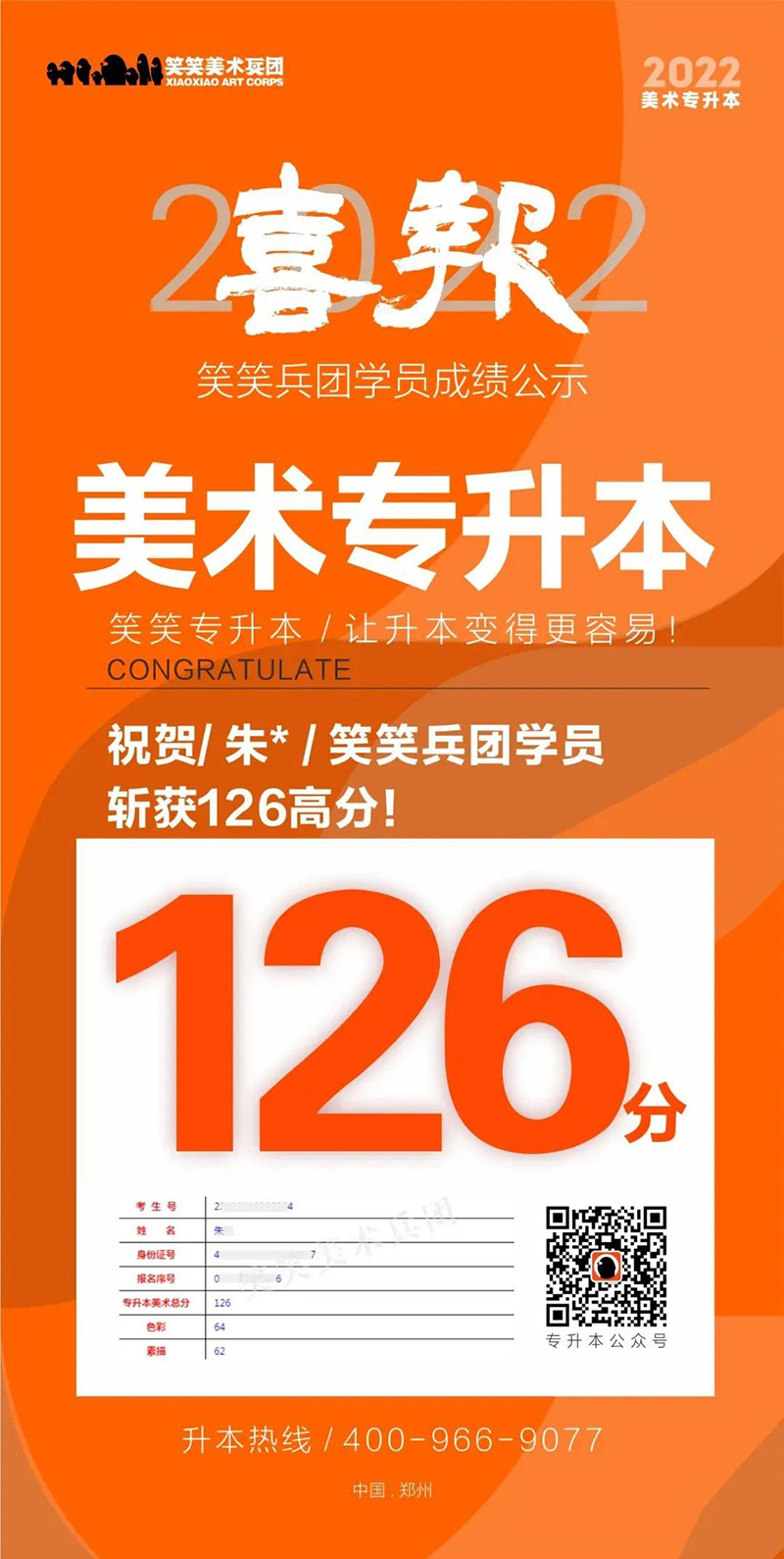 朱慧-美术专升本126分