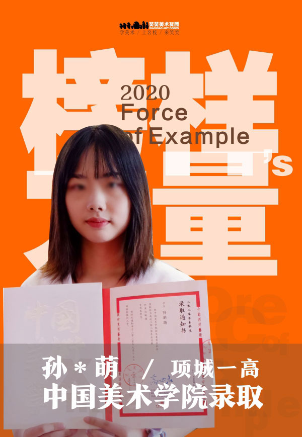 孙*萌 笑笑美术兵团被中国美术学院录取